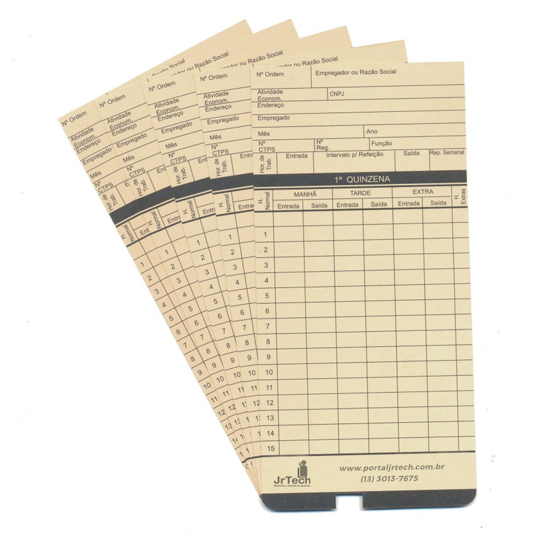 Cartão de Ponto Mensal Plus Cartolina Original